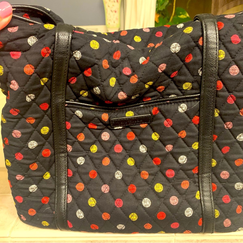 Vera Bradley Small Vera Tote Bag in Havana Dots